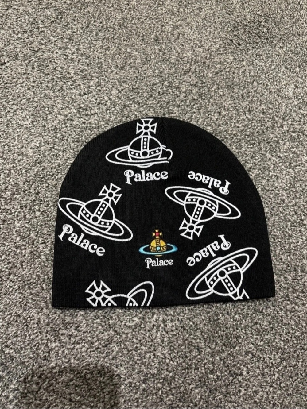 Palace Vivienne Westwood Jersey Beanie Black